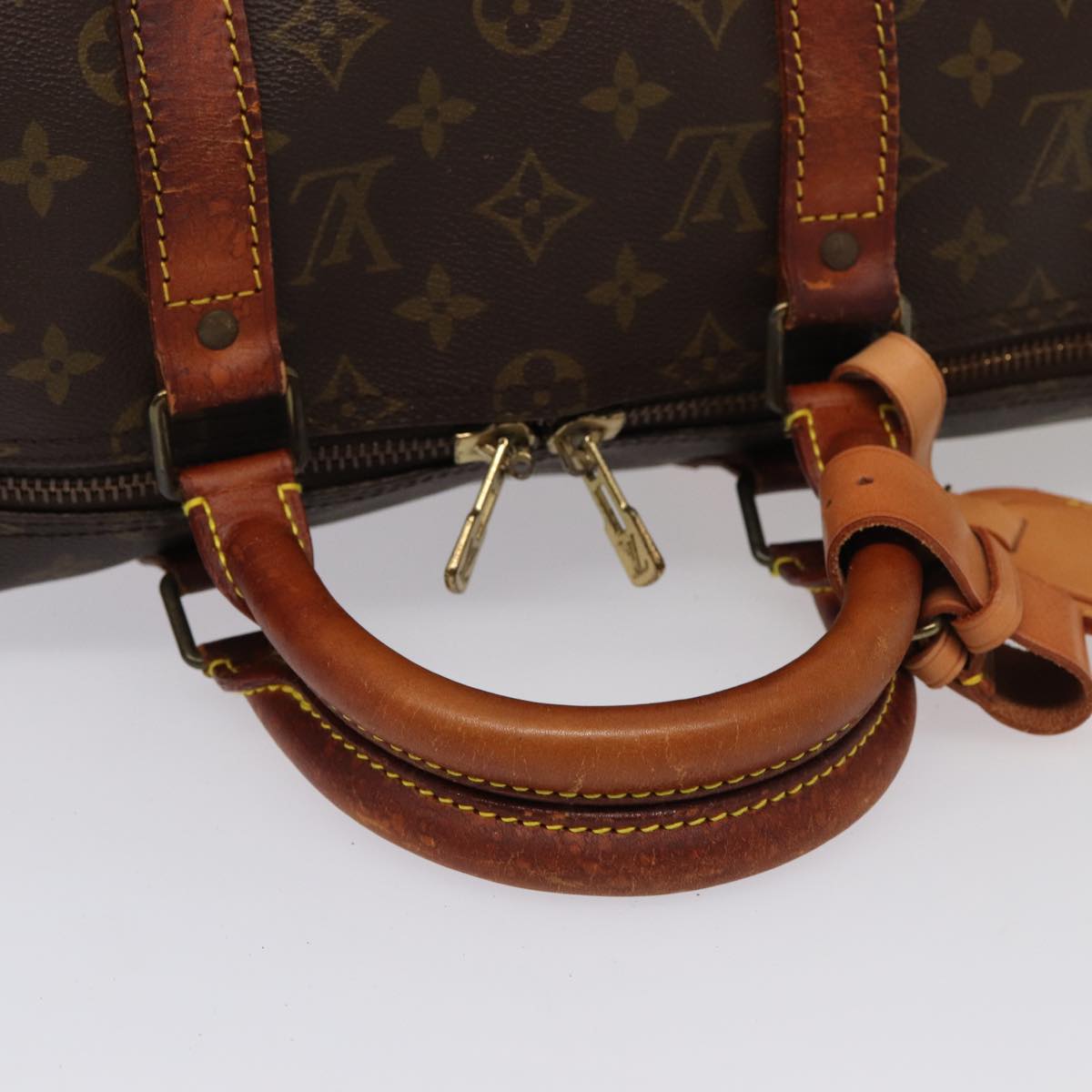 LOUIS VUITTON Monogram Keepall Bandouliere 50 Boston Bag M41416 LV bs16137