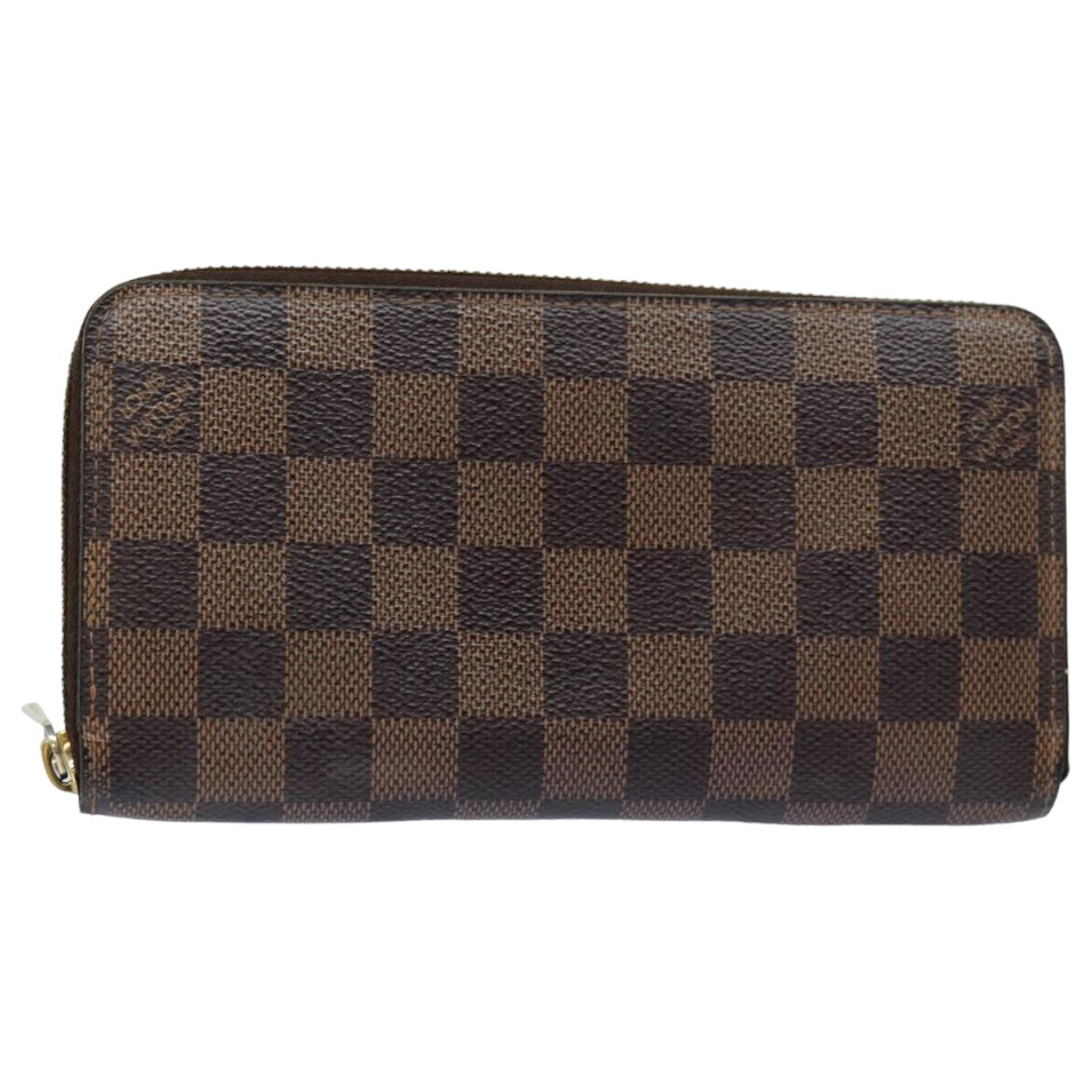LOUIS VUITTON Damier Ebene Zippy Wallet Long Wallet N41661 LV bs16183
