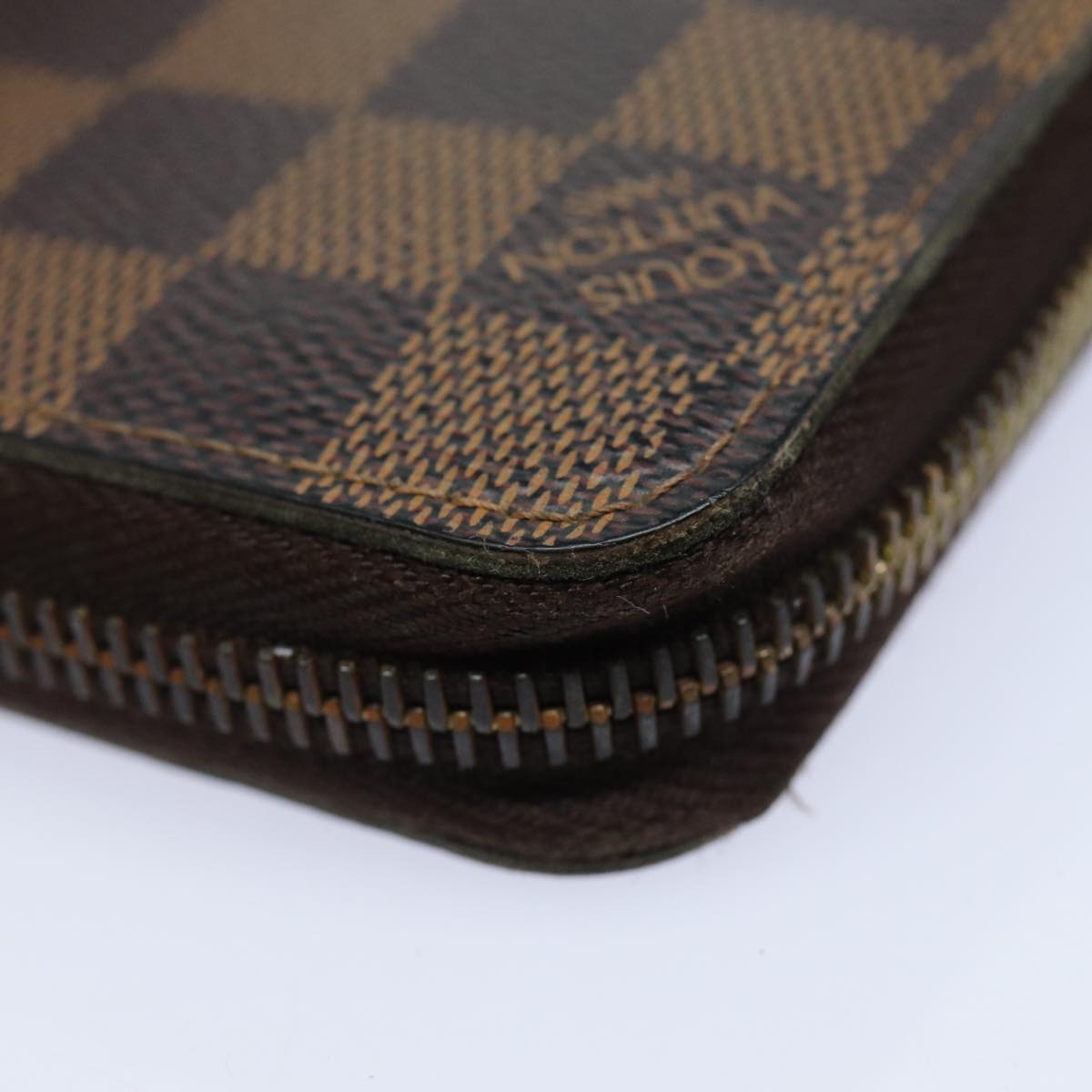 LOUIS VUITTON Damier Ebene Zippy Wallet Long Wallet N41661 LV bs16183