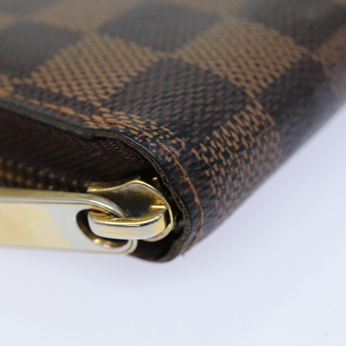 LOUIS VUITTON Damier Ebene Zippy Wallet Long Wallet N41661 LV bs16183
