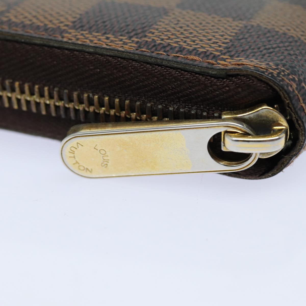 LOUIS VUITTON Damier Ebene Zippy Wallet Long Wallet N41661 LV bs16183