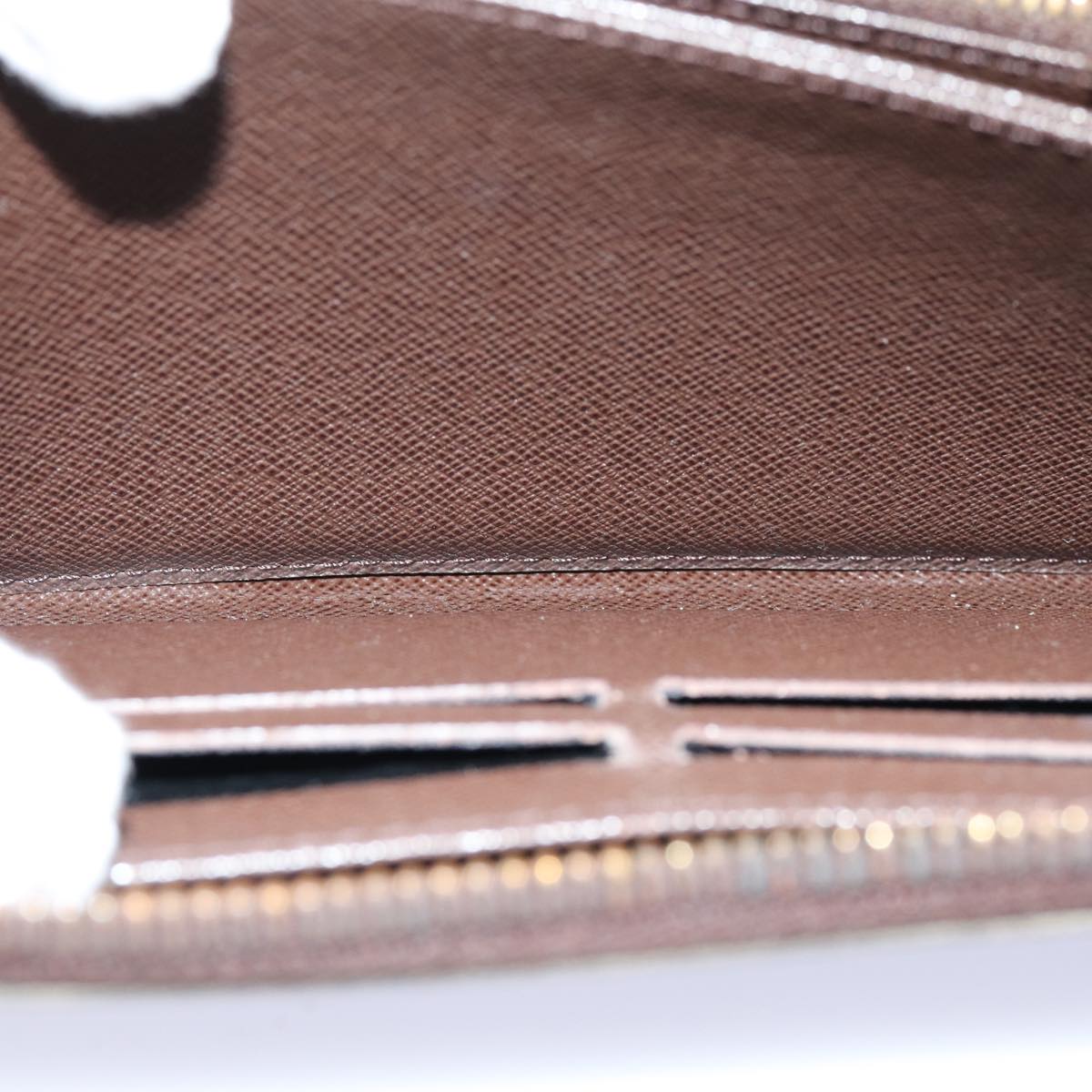 LOUIS VUITTON Damier Ebene Zippy Wallet Long Wallet N41661 LV bs16183