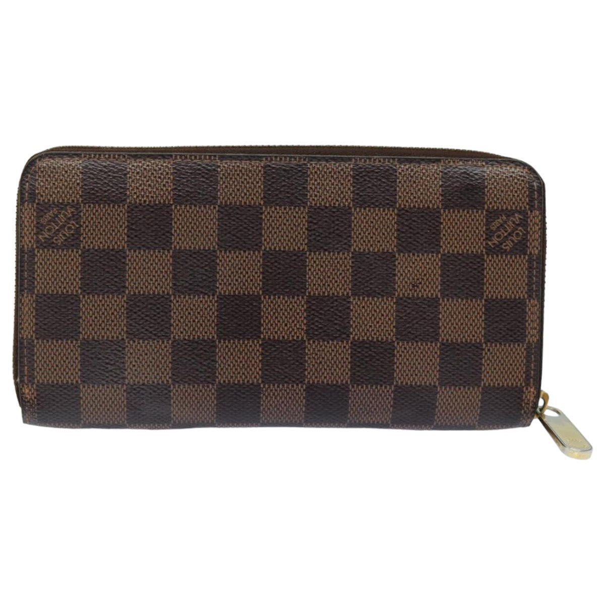 LOUIS VUITTON Damier Ebene Zippy Wallet Long Wallet N41661 LV bs16183