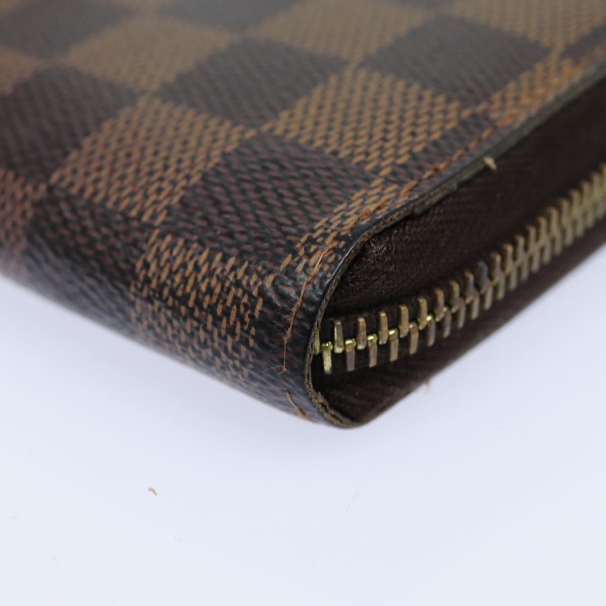 LOUIS VUITTON Damier Ebene Zippy Wallet Long Wallet N41661 LV bs16183