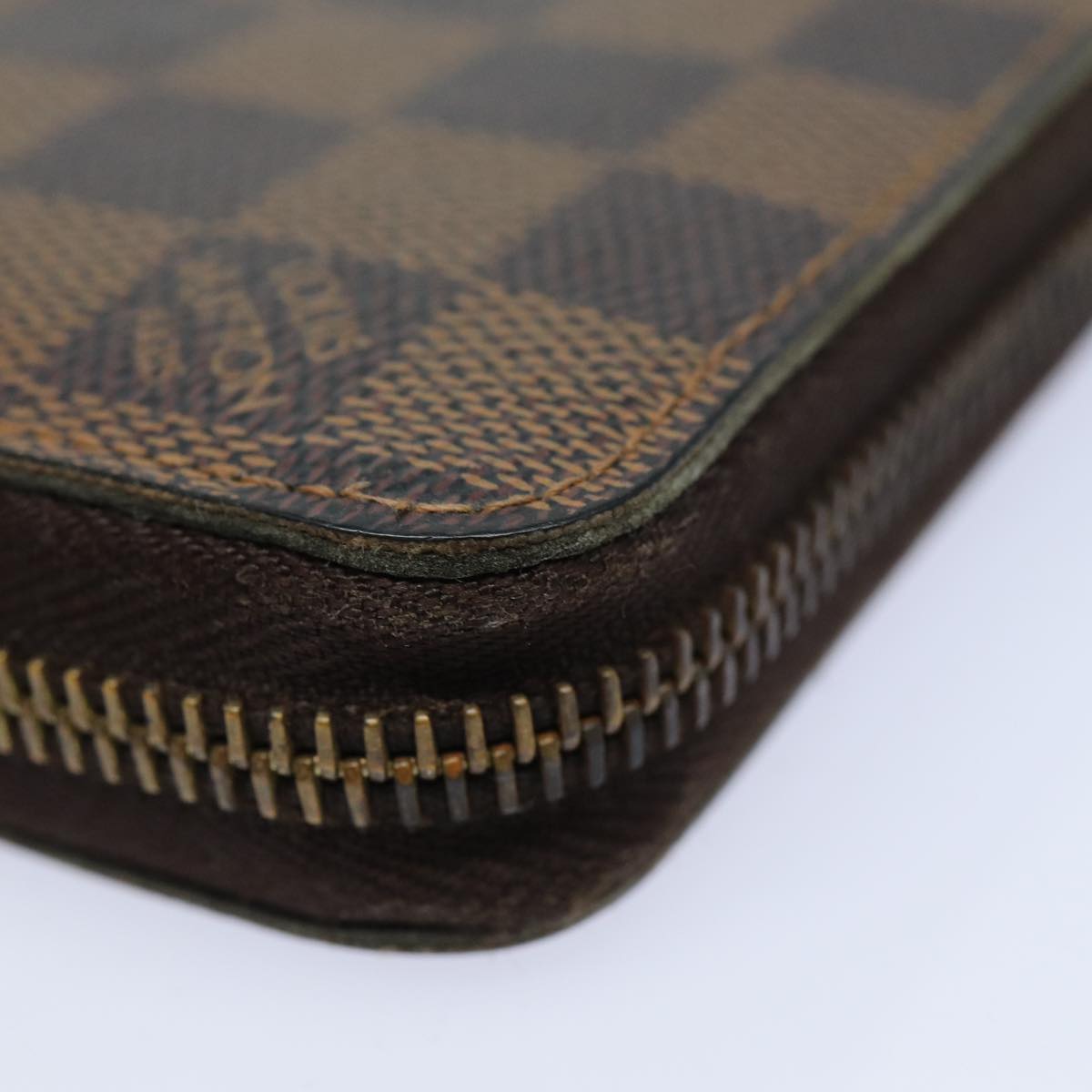 LOUIS VUITTON Damier Ebene Zippy Wallet Long Wallet N41661 LV bs16183