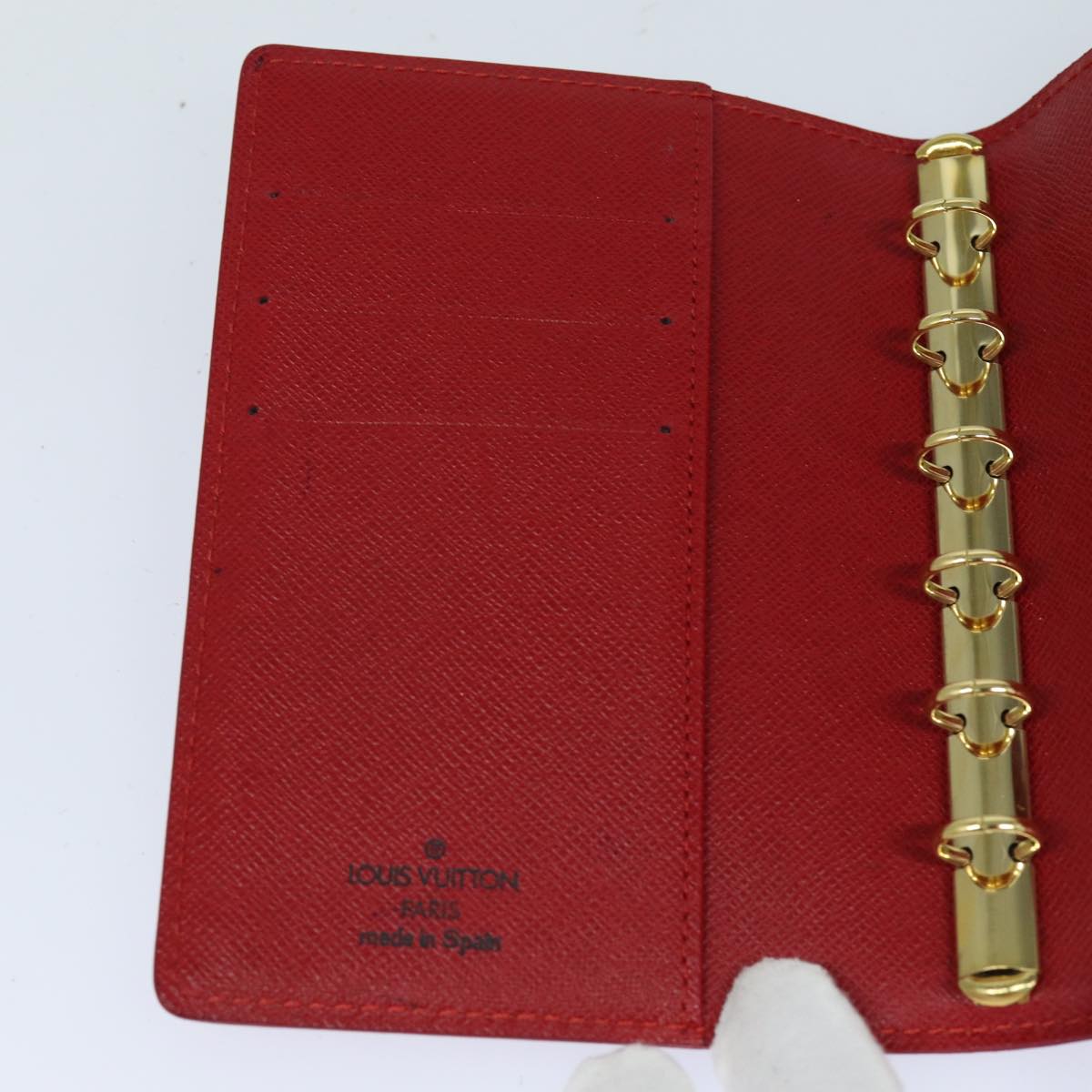 LOUIS VUITTON Epi Agenda PM Day Planner Cover Red R20057 LV bs16184
