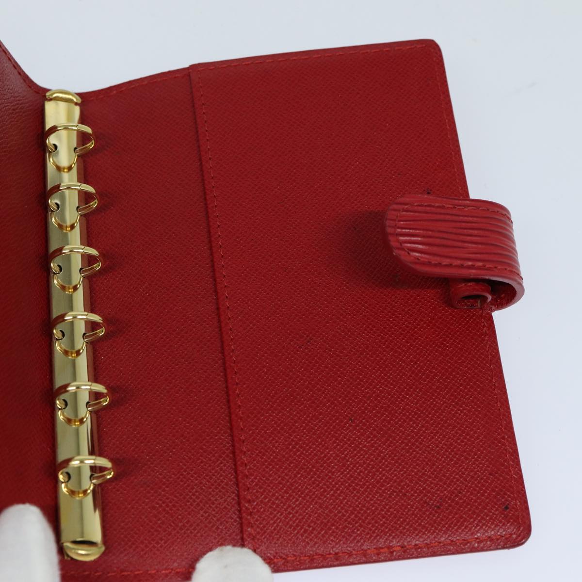 LOUIS VUITTON Epi Agenda PM Day Planner Cover Red R20057 LV bs16184