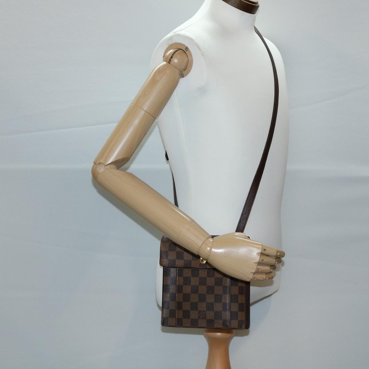 LOUIS VUITTON Damier Ebene Pimlico Shoulder Bag M45272 LV bs1620
