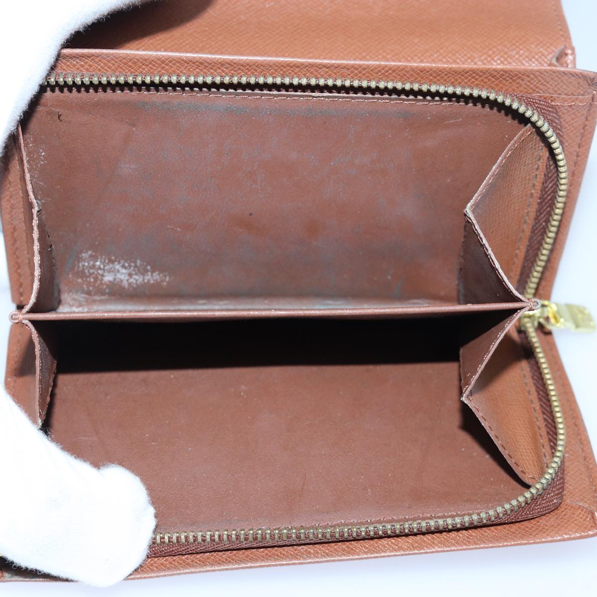LOUIS VUITTON Monogram Wallet Leather 2Set Black LV bs16202