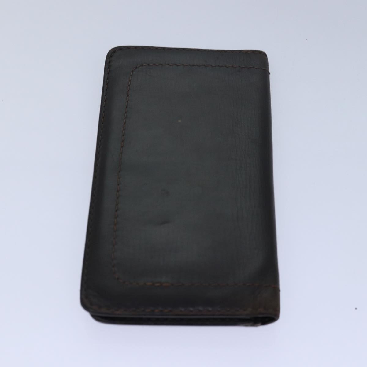 LOUIS VUITTON Monogram Wallet Leather 2Set Black LV bs16202