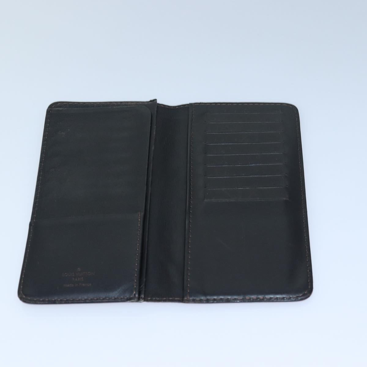 LOUIS VUITTON Monogram Wallet Leather 2Set Black LV bs16202