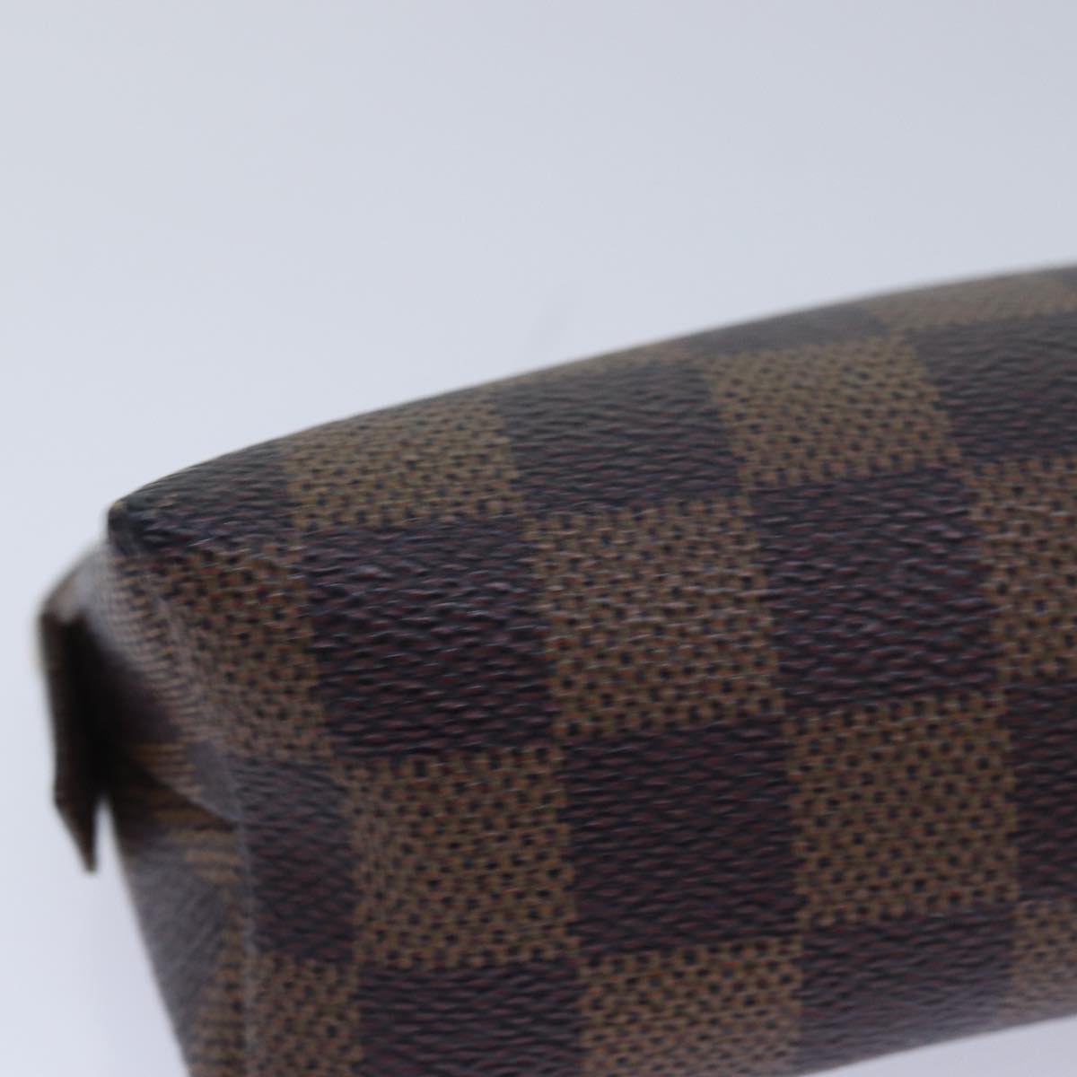 LOUIS VUITTON Damier Ebene Pochette Cosmetic PM Pouch N47516 LV bs16212