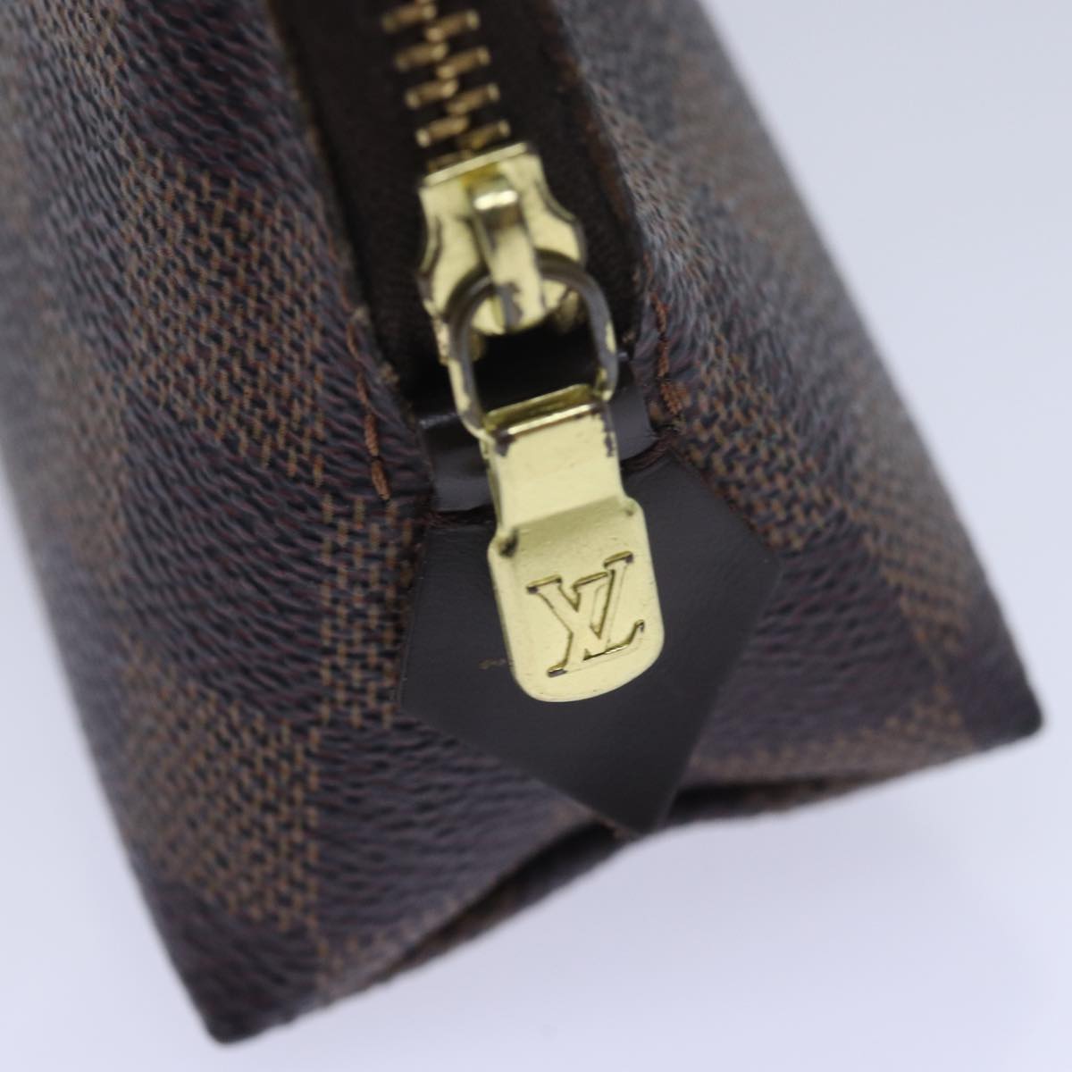 LOUIS VUITTON Damier Ebene Pochette Cosmetic PM Pouch N47516 LV bs16212