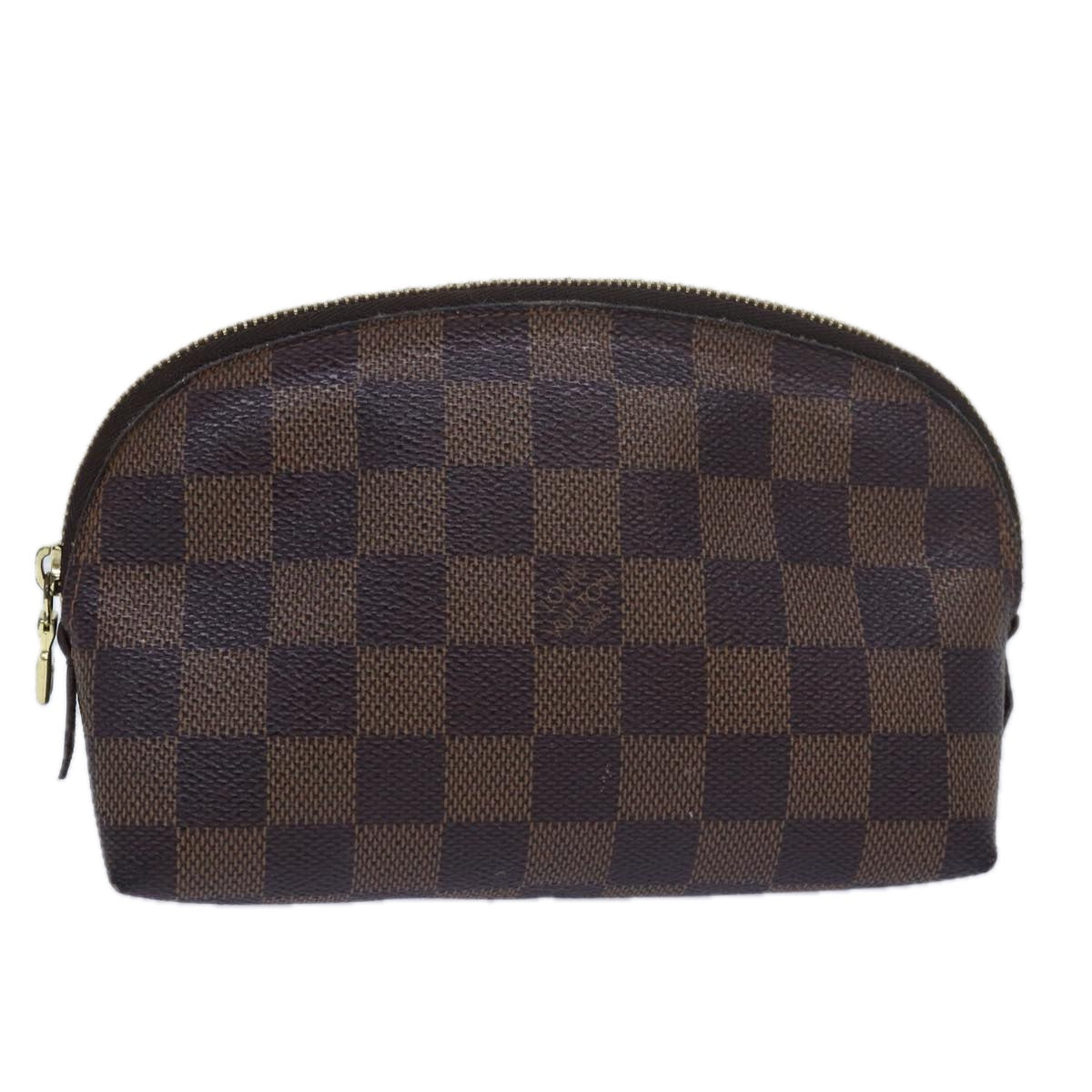 LOUIS VUITTON Damier Ebene Pochette Cosmetic PM Pouch N47516 LV bs16212