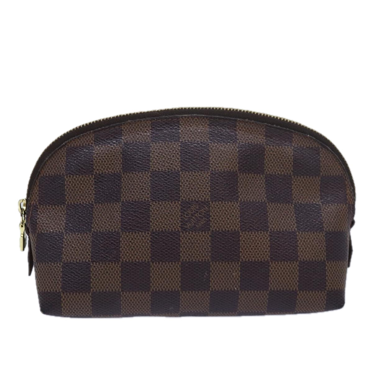 LOUIS VUITTON Damier Ebene Pochette Cosmetic PM Pouch N47516 LV bs16212