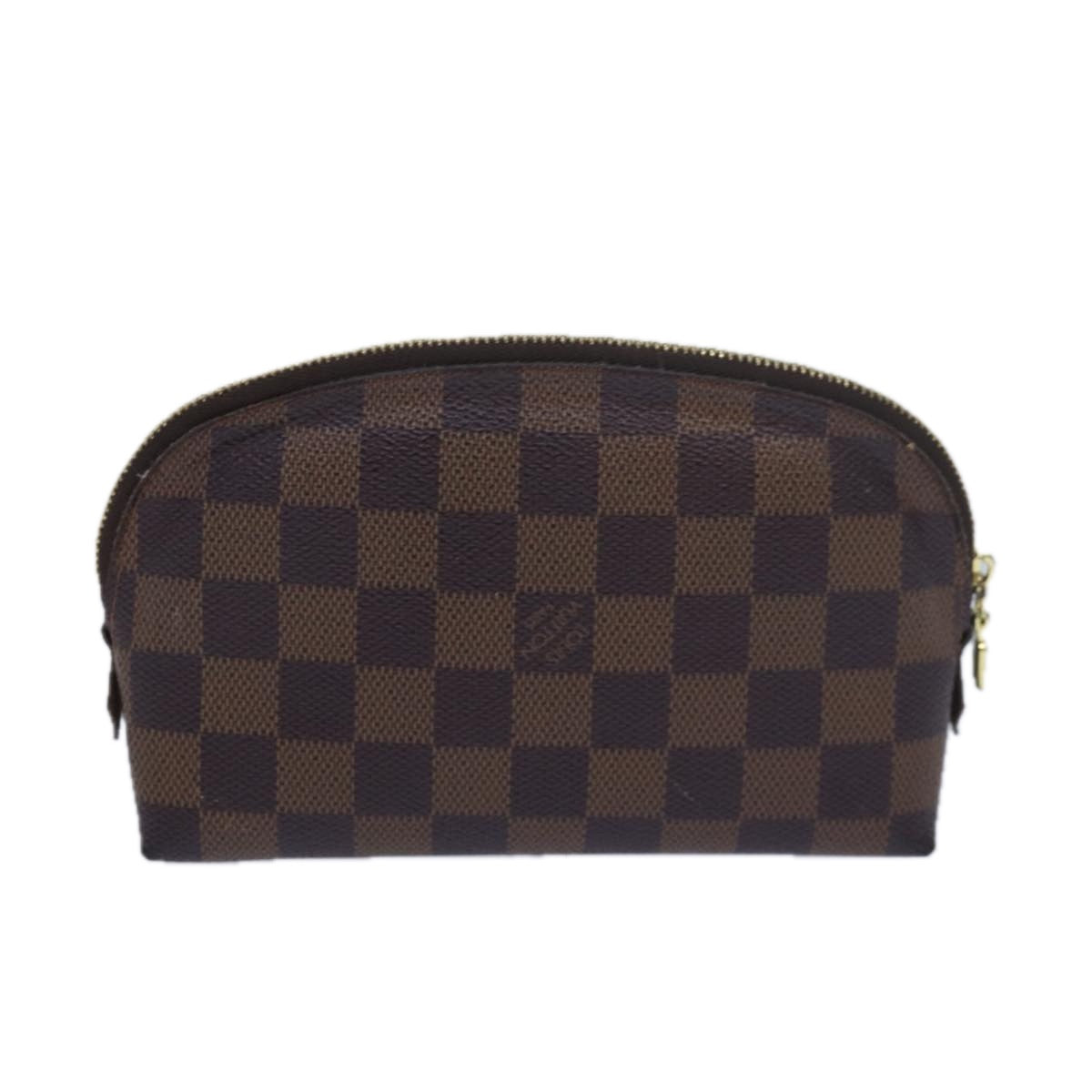 LOUIS VUITTON Damier Ebene Pochette Cosmetic PM Pouch N47516 LV bs16212