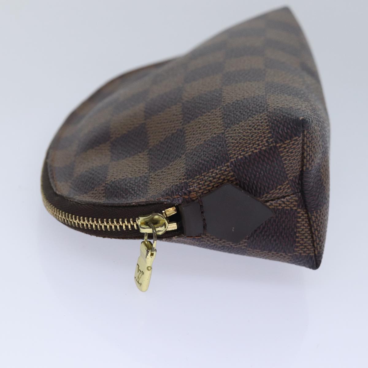 LOUIS VUITTON Damier Ebene Pochette Cosmetic PM Pouch N47516 LV bs16212