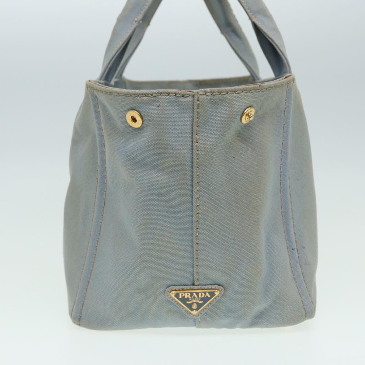 Luxury Prada Canapa MM Hand Bag Canvas Blue  bs16229