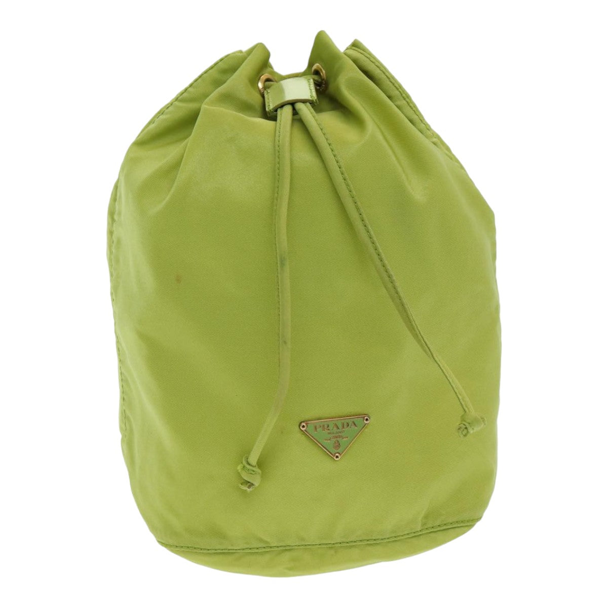 Luxury Prada Drawstring Pouch Nylon Green  bs16274