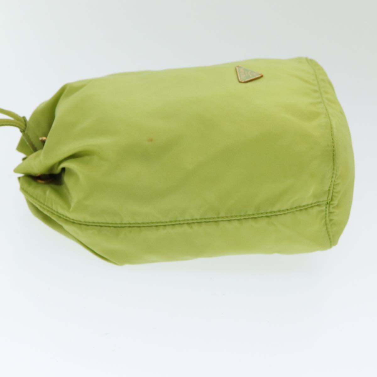 Luxury Prada Drawstring Pouch Nylon Green  bs16274