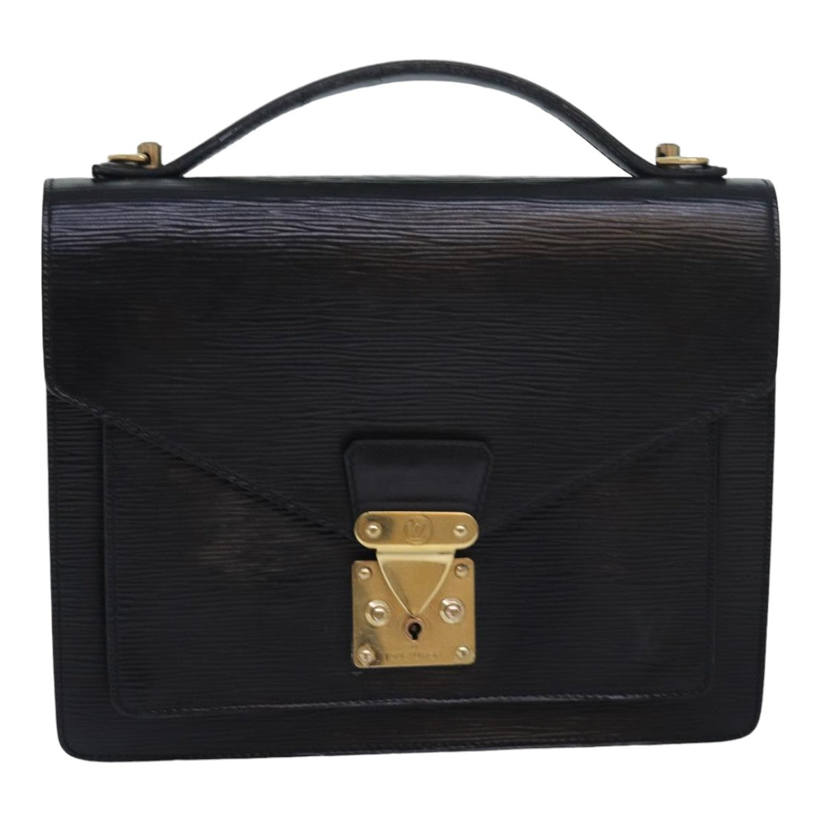 LOUIS VUITTON Epi Monceau 28 Hand Bag Black M52122 LV bs16275