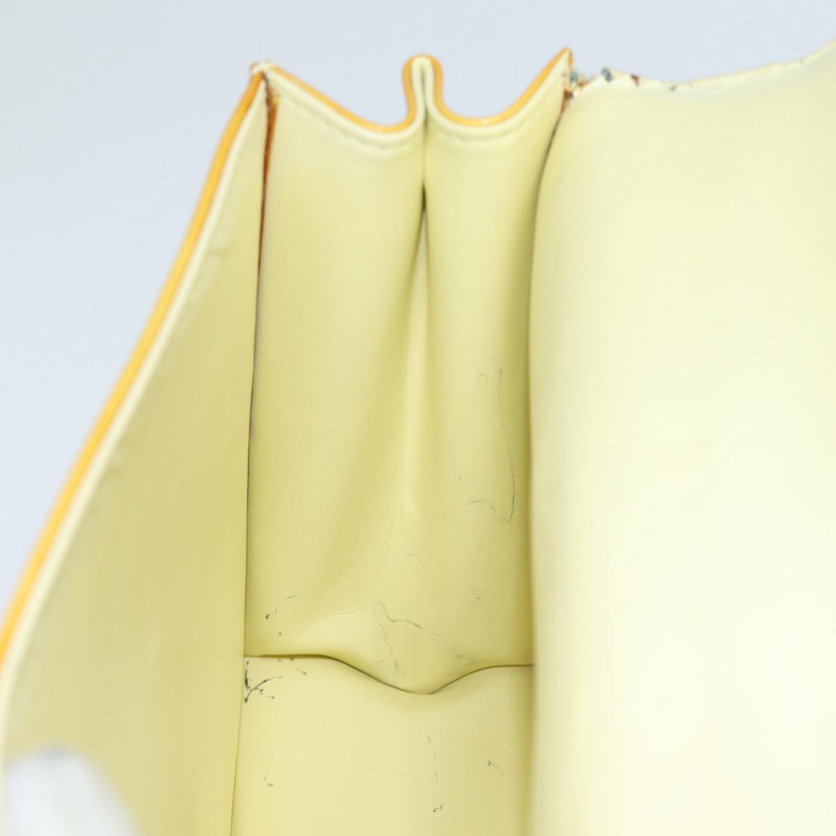LOUIS VUITTON Monogram Vernis Spring Street Bag Lime Yellow M91068 bs16287