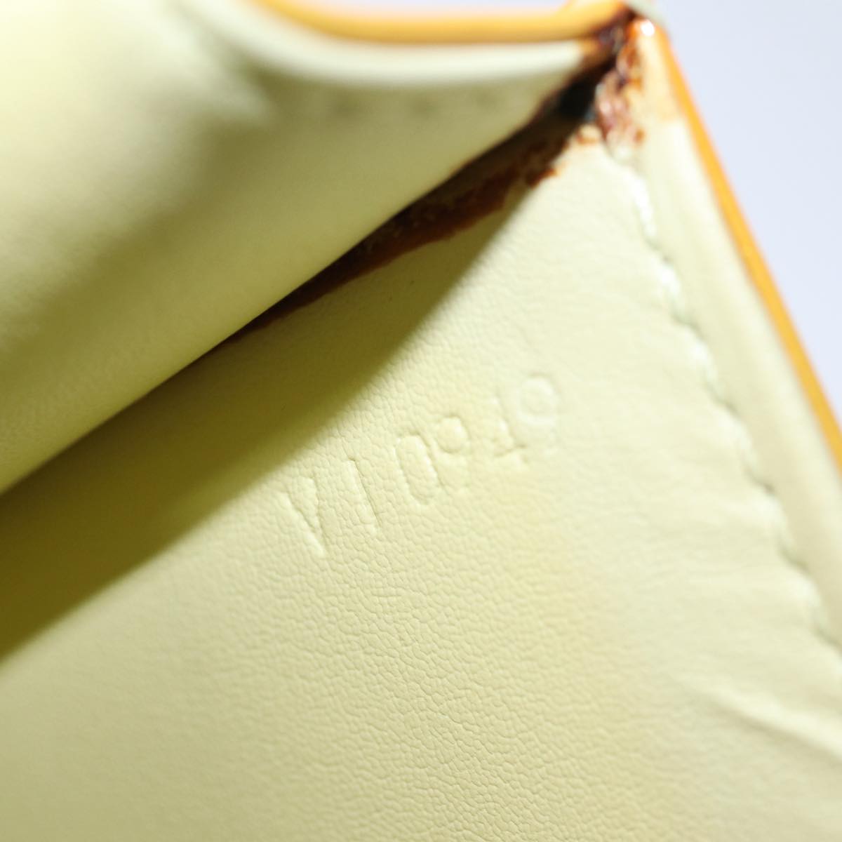 LOUIS VUITTON Monogram Vernis Spring Street Bag Lime Yellow M91068 bs16287