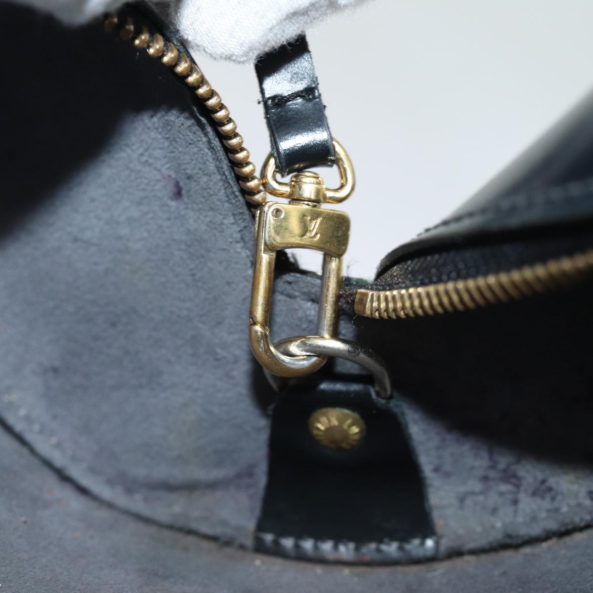 LOUIS VUITTON Epi Soufflot Hand Bag Black M52222 LV bs16309