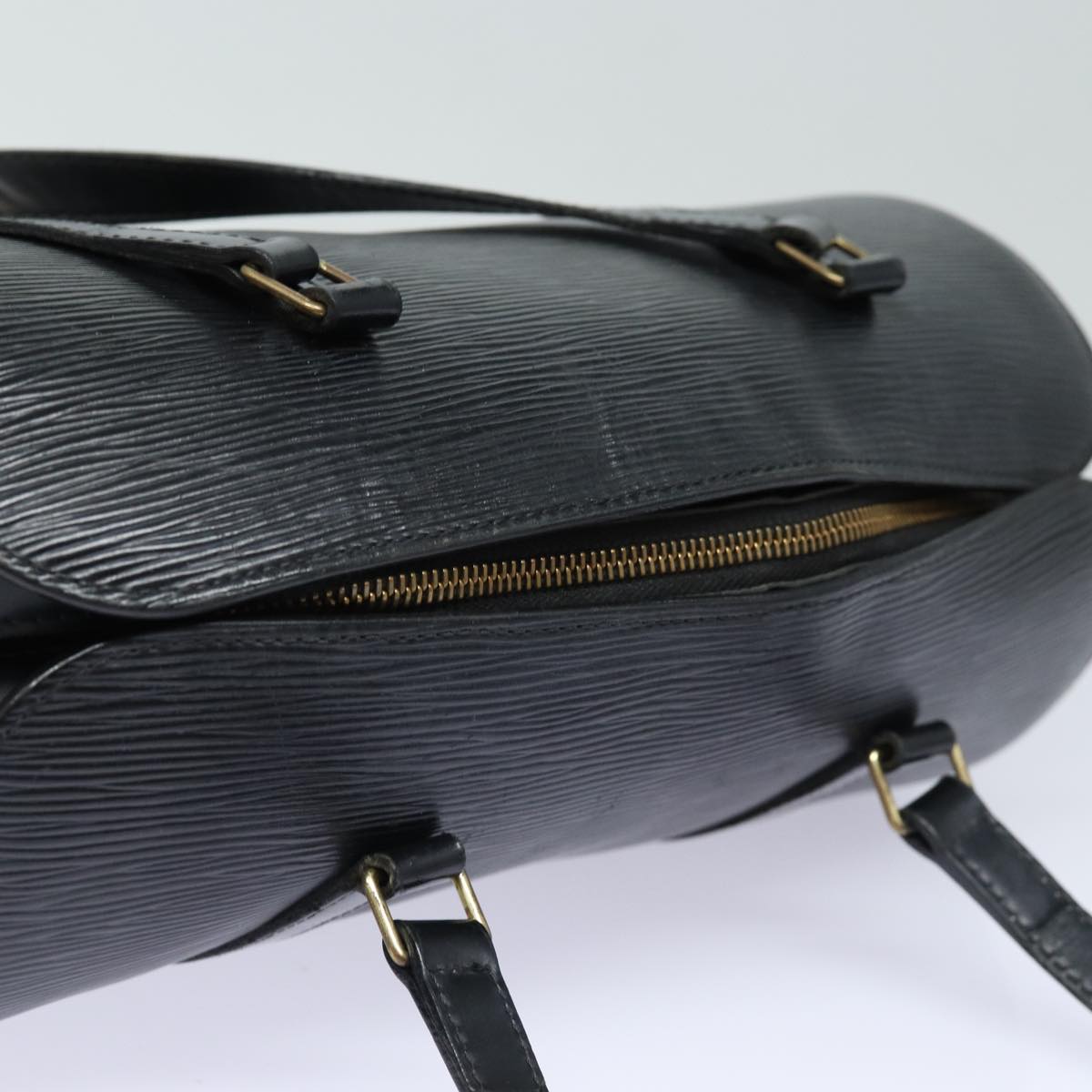 LOUIS VUITTON Epi Soufflot Hand Bag Black M52222 LV bs16309