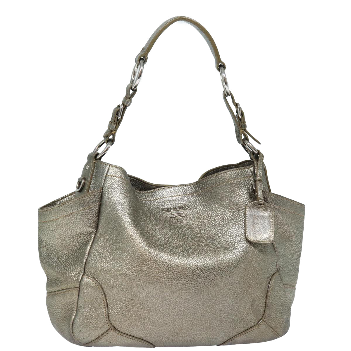 Luxury Prada Shoulder Bag Leather Gold Tone  bs16331