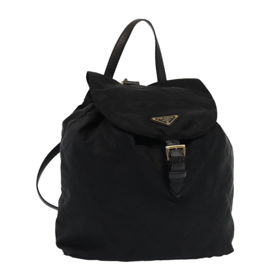 Luxury Prada Quilted Backpack Nylon Black  bs16383