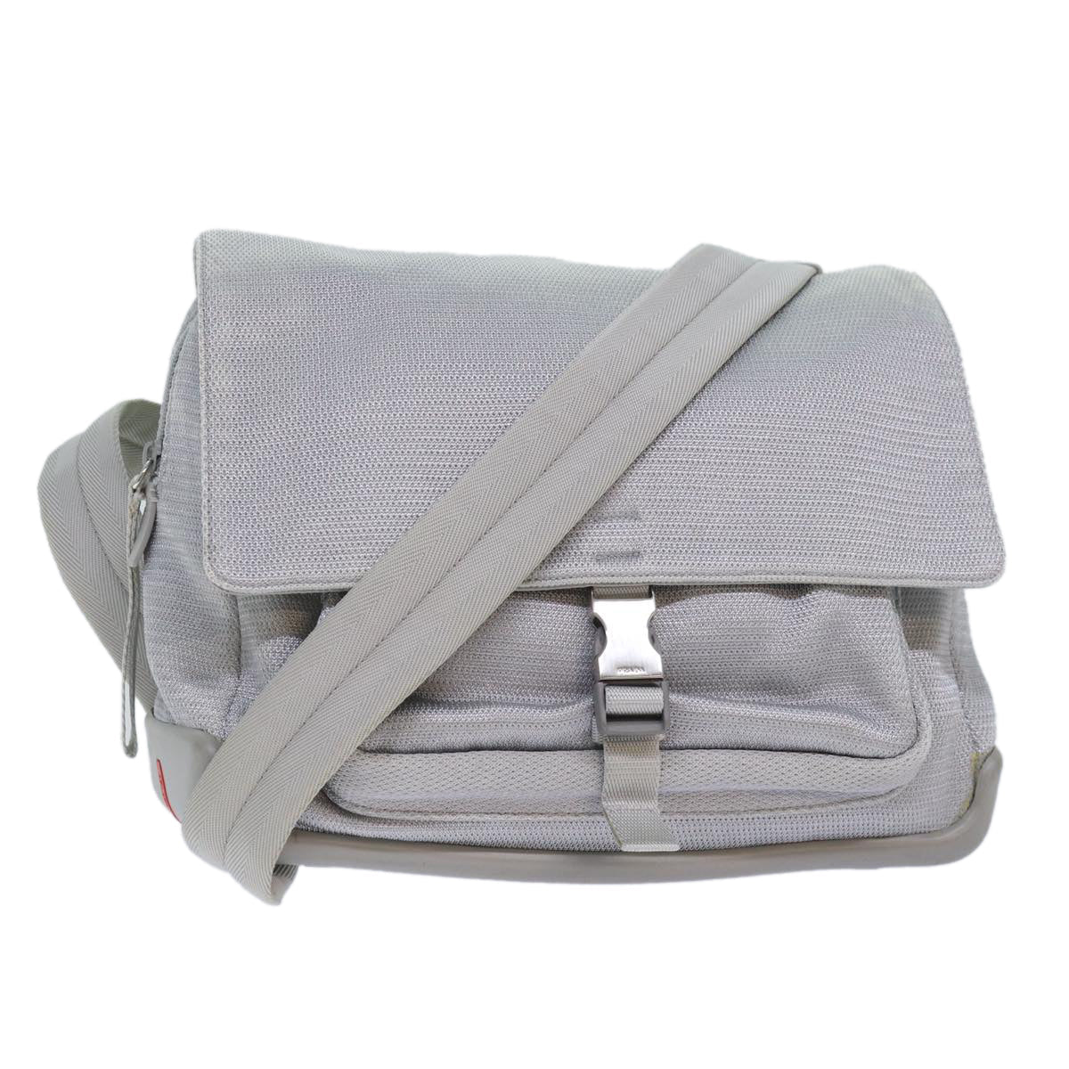 Luxury Prada Sports Shoulder Bag Nylon Gray  bs16388