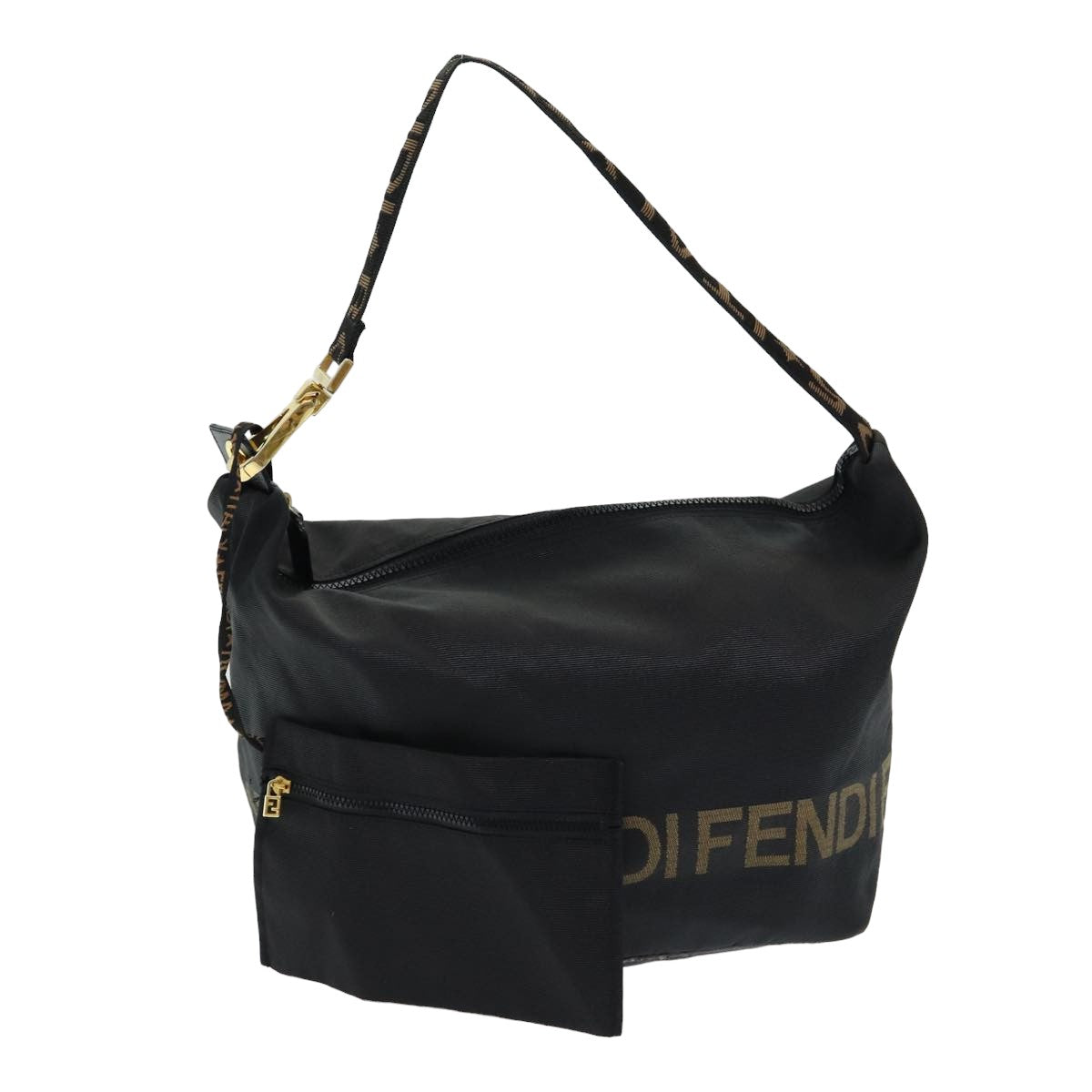 Luxury Fendi Shoulder Bag Nylon Blackbs16398