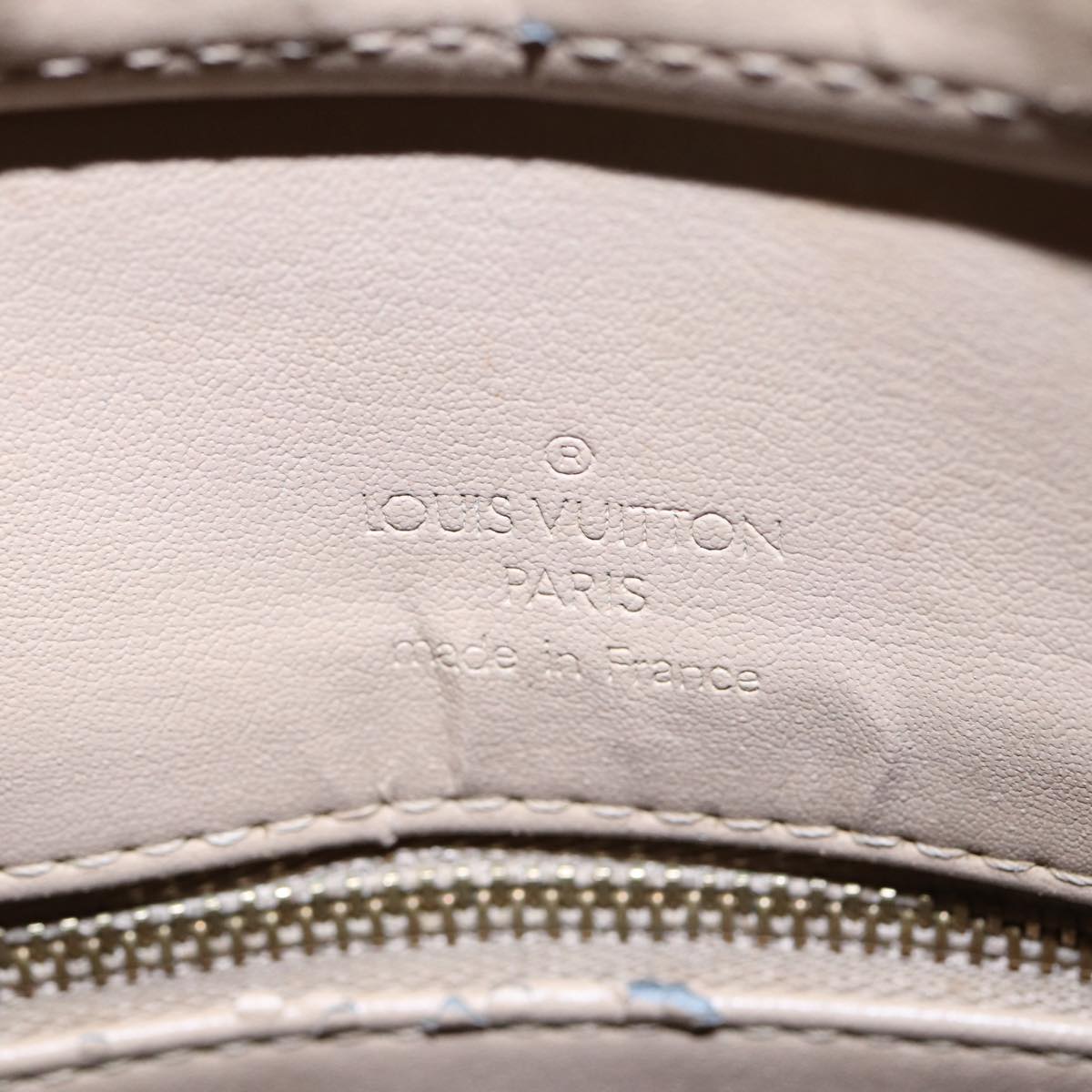 LOUIS VUITTON Monogram Vernis Houston Hand Bag Beige M91004 LV bs16425