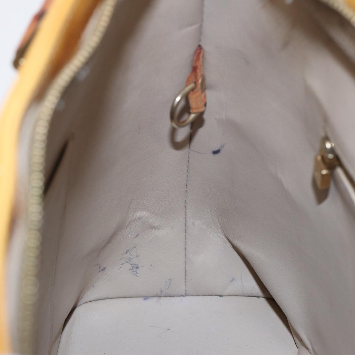 LOUIS VUITTON Monogram Vernis Houston Hand Bag Beige M91004 LV bs16425