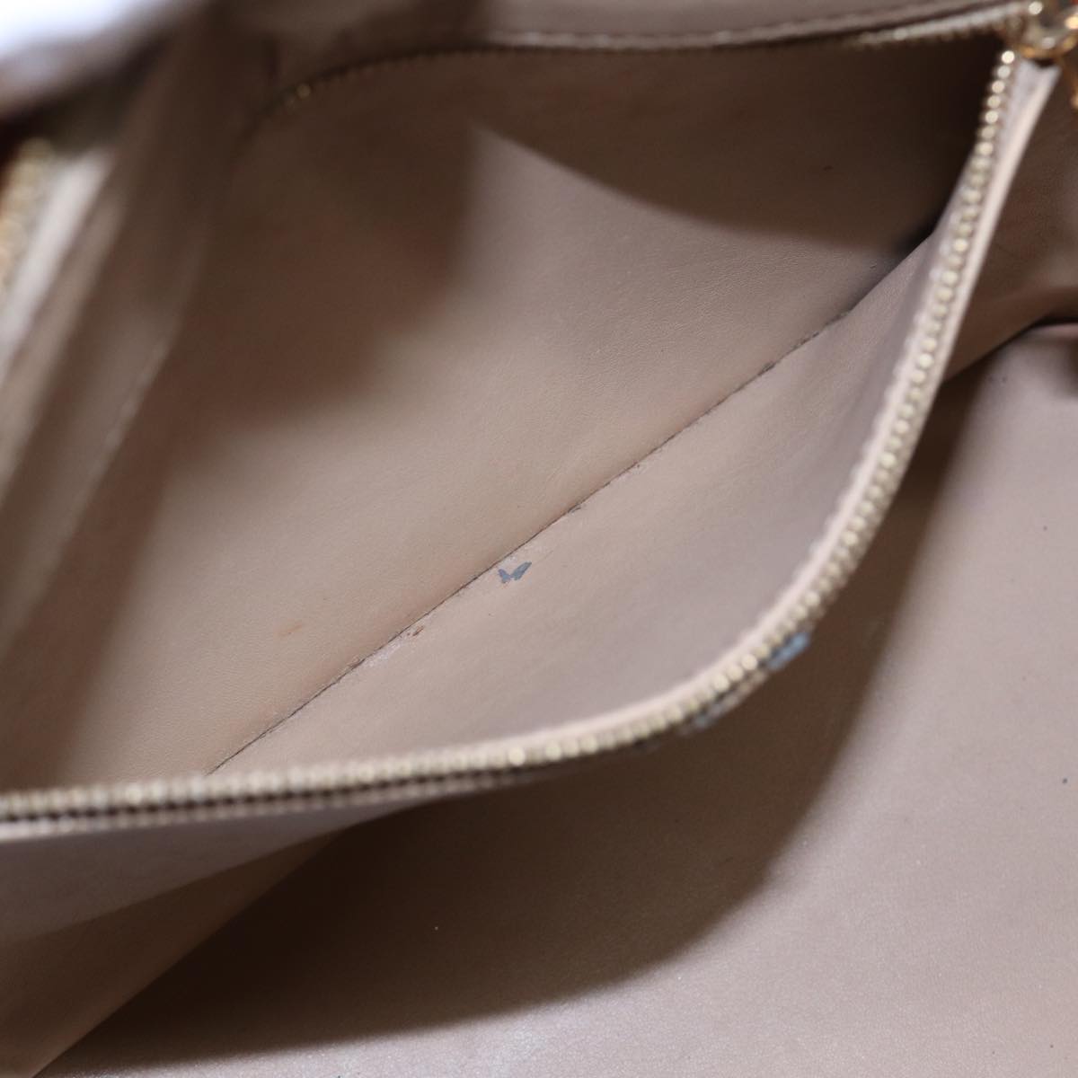 LOUIS VUITTON Monogram Vernis Houston Hand Bag Beige M91004 LV bs16425