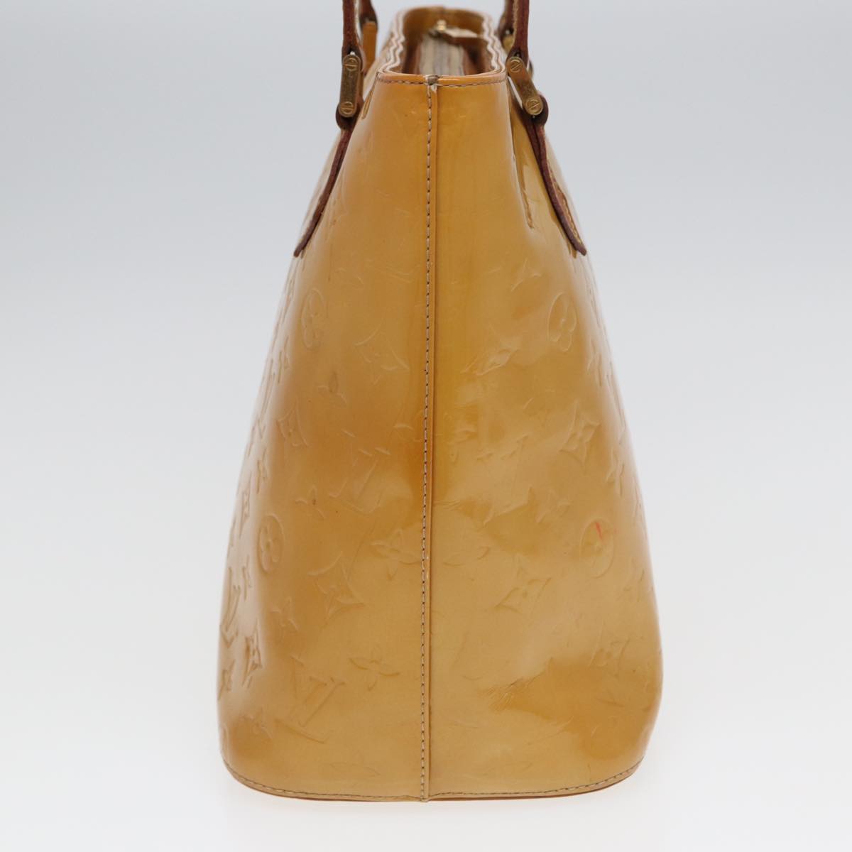 LOUIS VUITTON Monogram Vernis Houston Hand Bag Beige M91004 LV bs16425