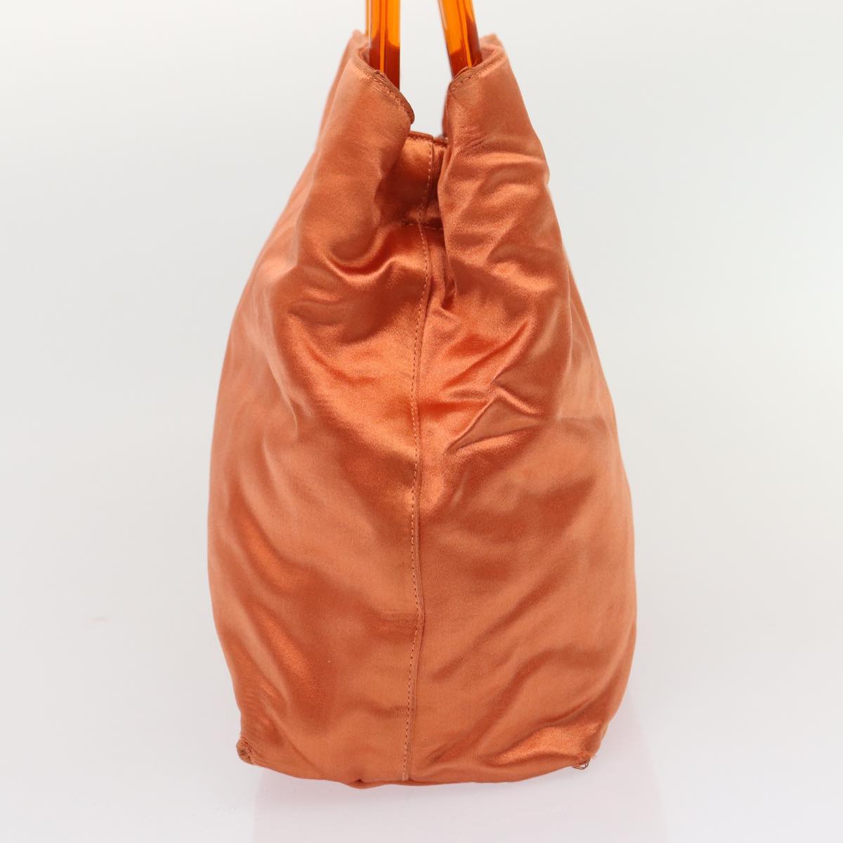 Luxury Prada Hand Bag Satin Orange  bs16432