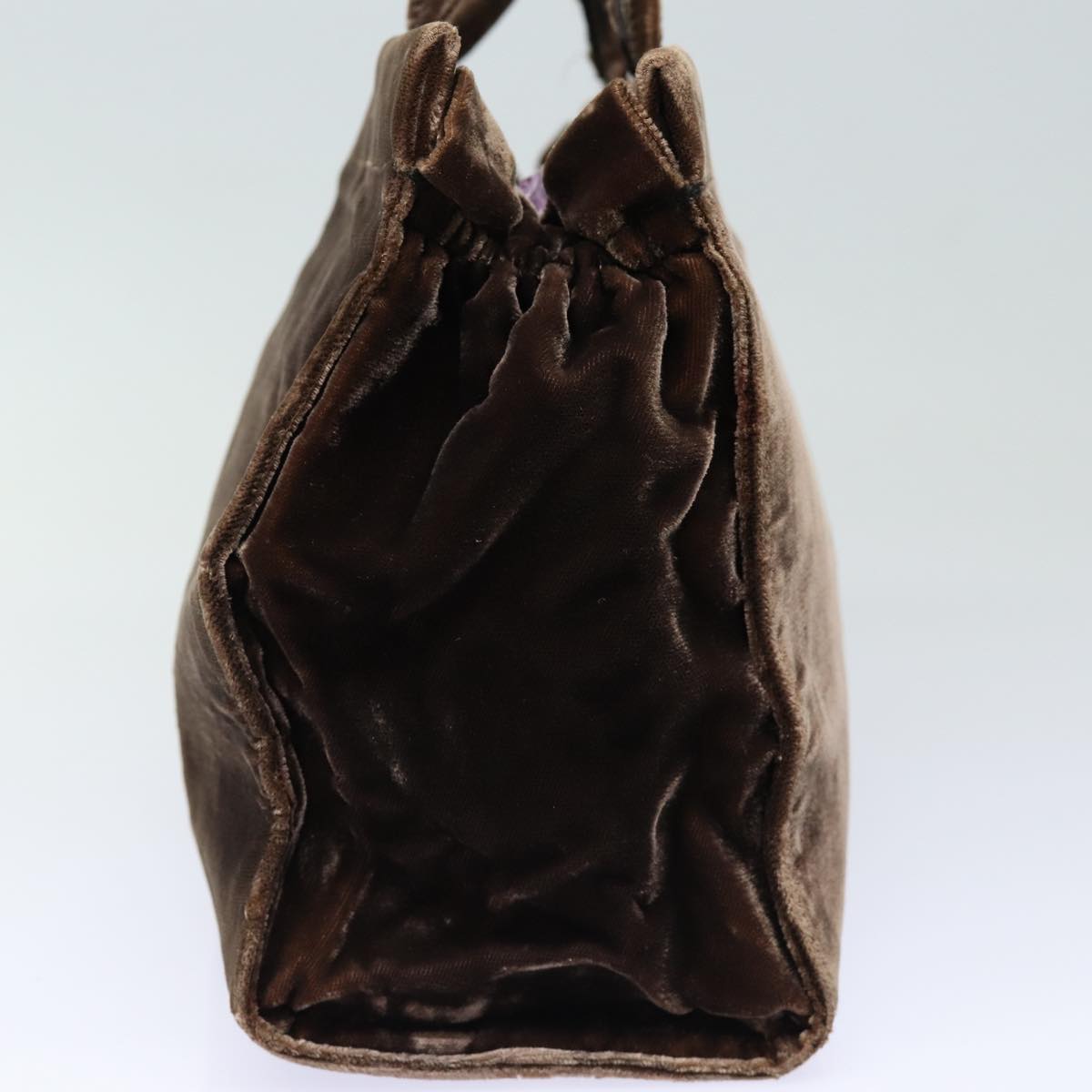 Luxury Prada Hand Bag Velor Brown  bs16438
