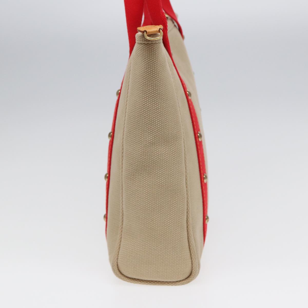 LOUIS VUITTON Antigua Cabas MM Tote Bag Beige Red M40035 LV bs16455