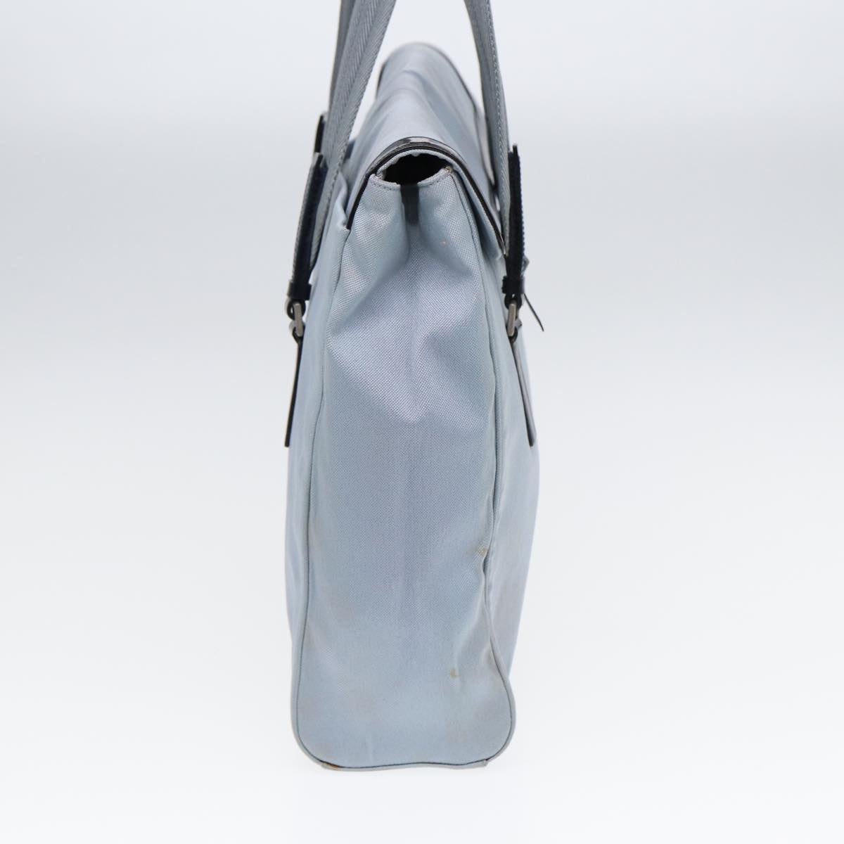 Luxury Prada Tote Bag Canvas Blue Silver  bs16525