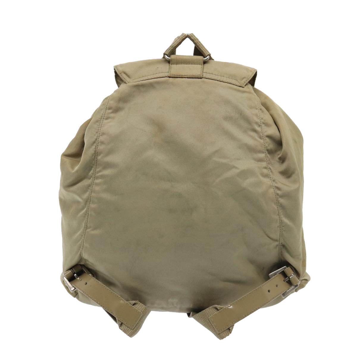 Luxury Prada Backpack Nylon Beige Silver  bs16539