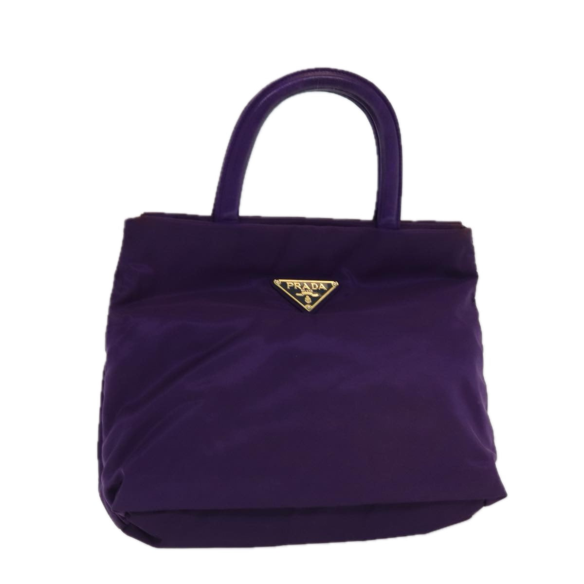 Luxury Prada Hand Bag Nylon Purple Silver  bs16543
