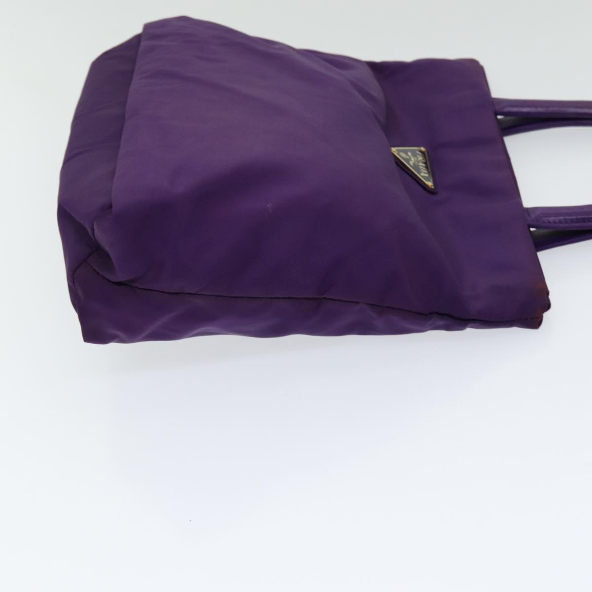 Luxury Prada Hand Bag Nylon Purple Silver  bs16543