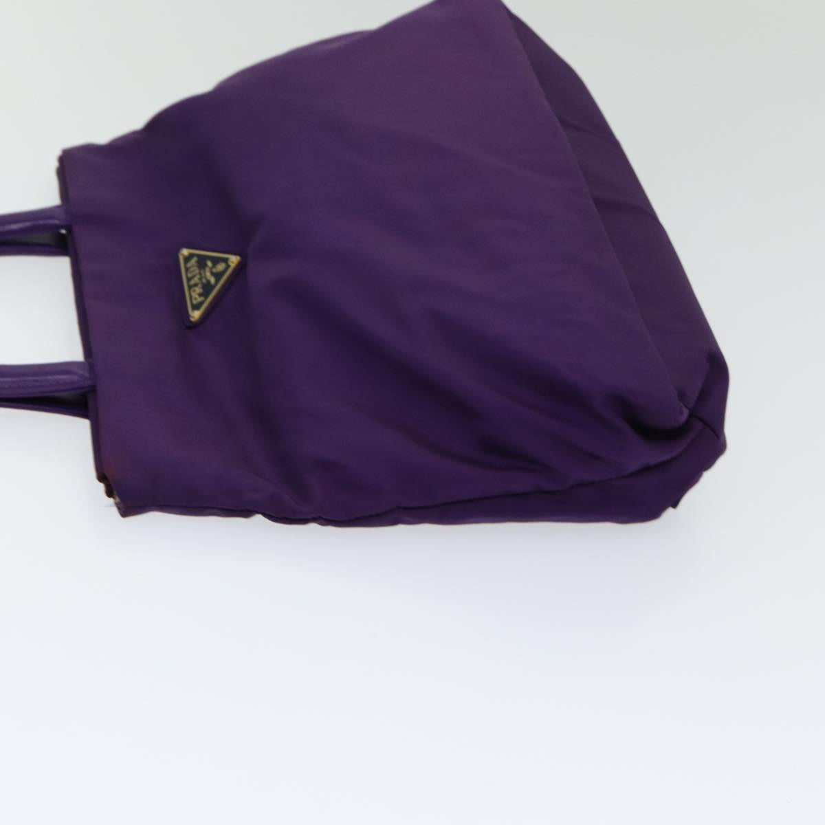 Luxury Prada Hand Bag Nylon Purple Silver  bs16543