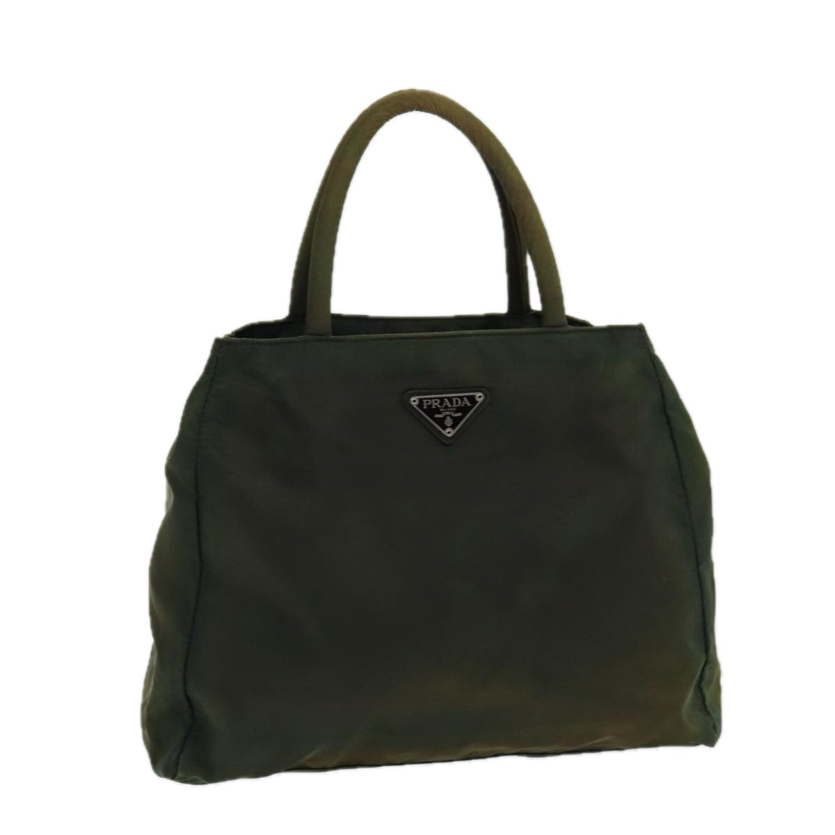 Luxury Prada Hand Bag Nylon Khaki Silver  bs16608