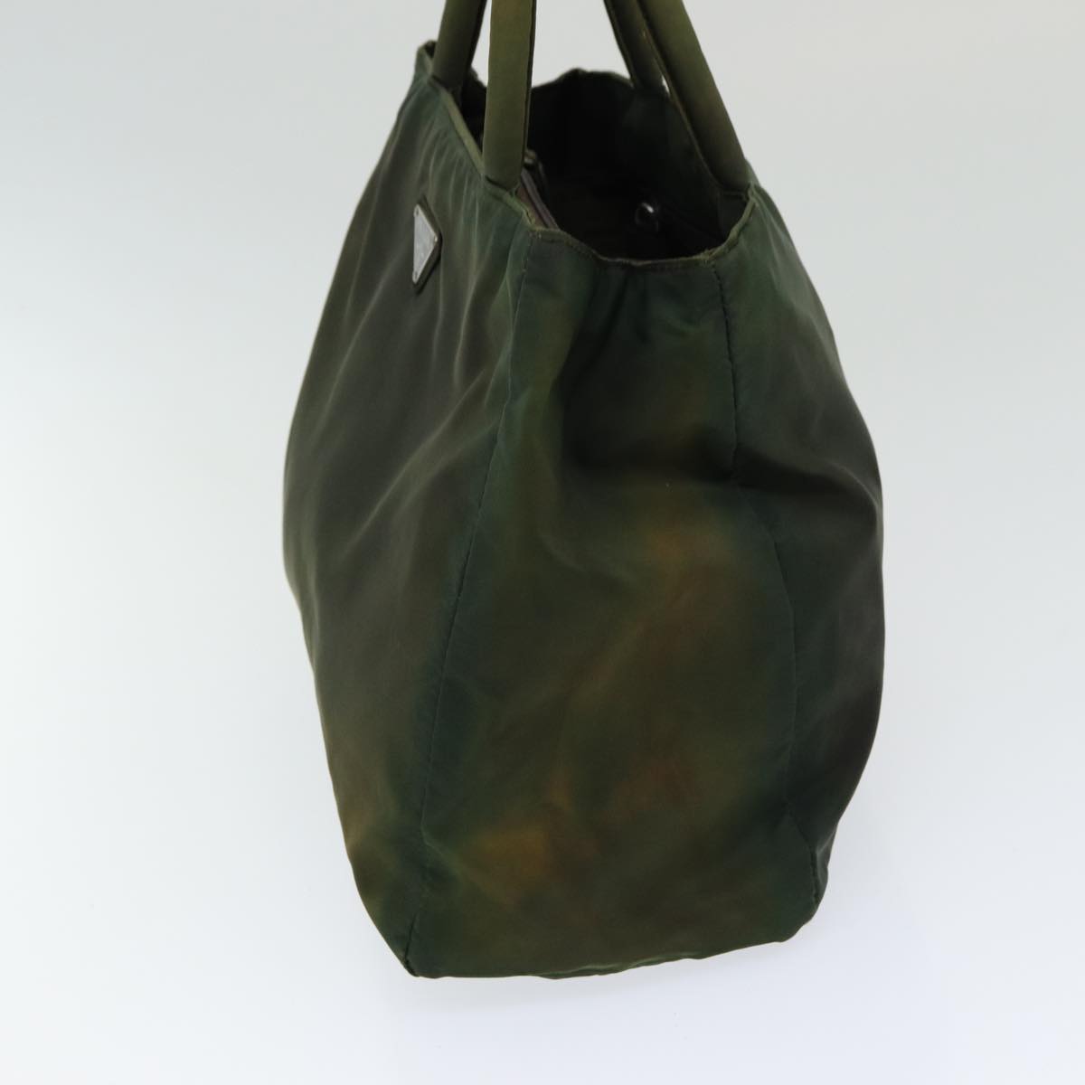 Luxury Prada Hand Bag Nylon Khaki Silver  bs16608