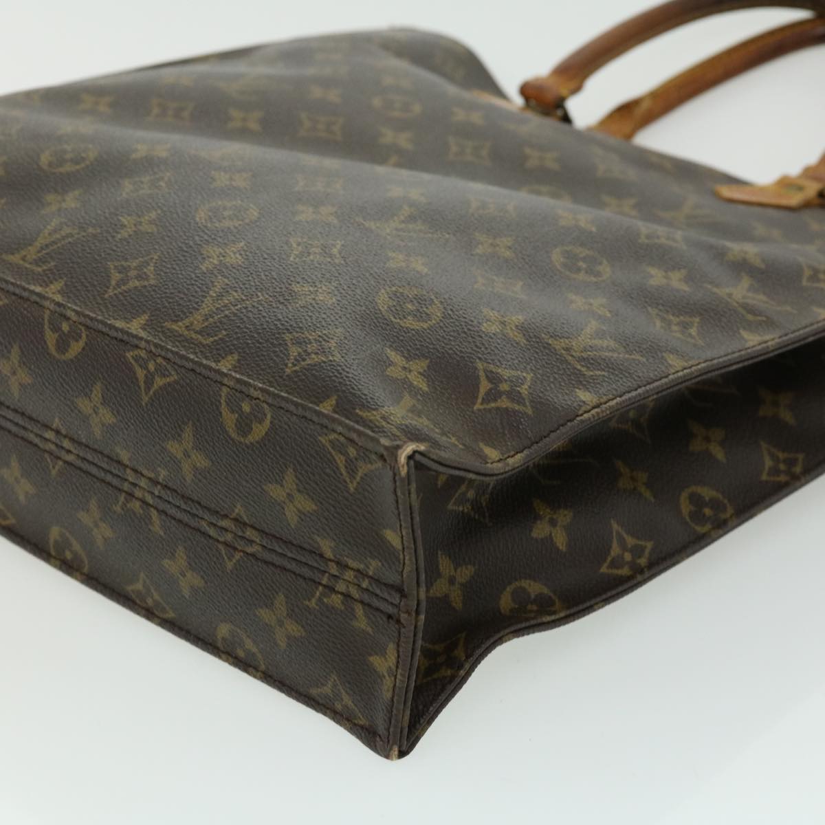 LOUIS VUITTON Monogram Sac Plat Hand Bag M51140 LV bs1661