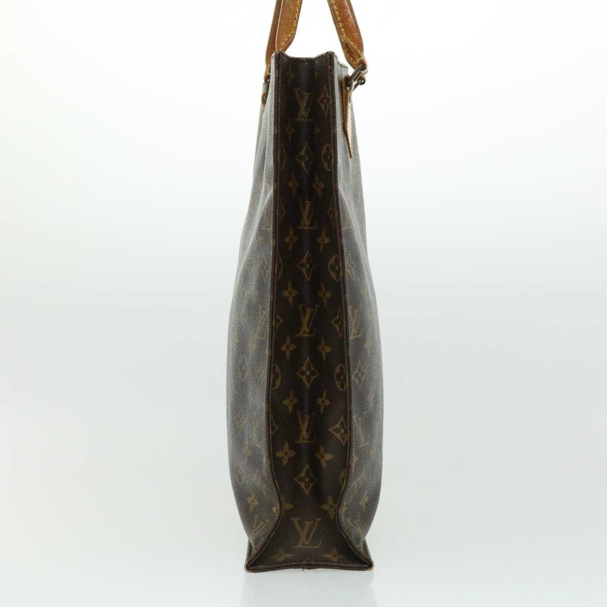 LOUIS VUITTON Monogram Sac Plat Hand Bag M51140 LV bs1661