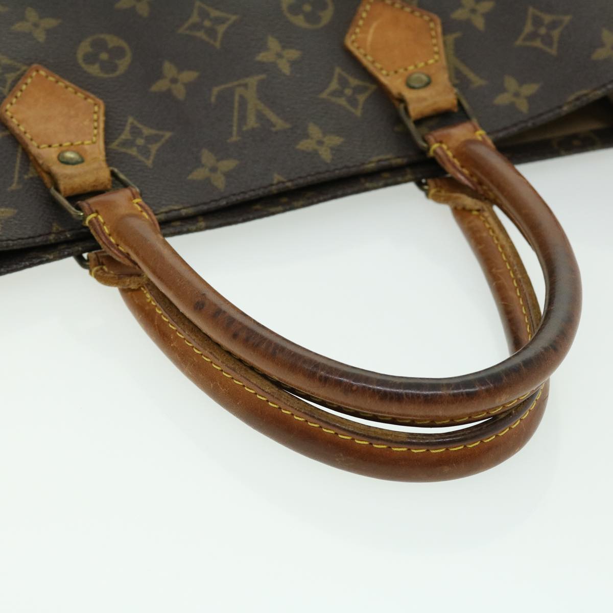 LOUIS VUITTON Monogram Sac Plat Hand Bag M51140 LV bs1661